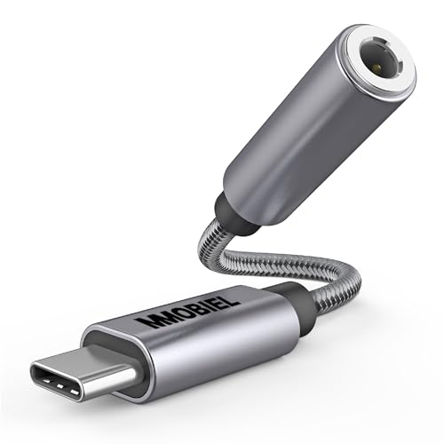 MMOBIEL USB C auf Klinke mit Mikrofon Adapter - USB-C auf 3.5 mm Klinke Adapter – Kopfhörer Jack Type C AUX Audio Adapter Handy - 32 Bit - Klinke Kabel Kompatibel mit Samsung S23 S22, iPad, iPhone 15 von MMOBIEL