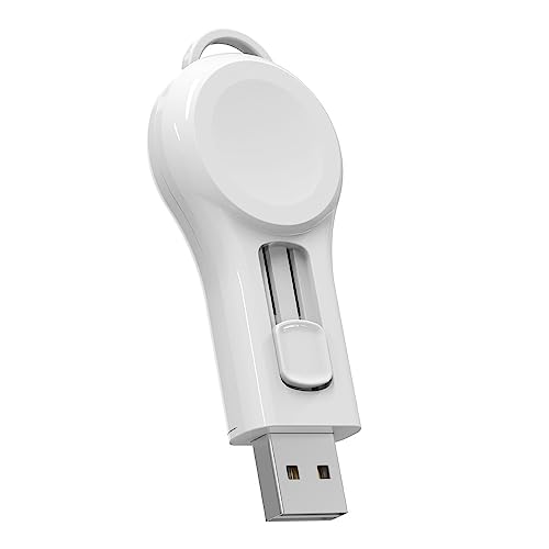 MMOBIEL Wireless Charger Kompatibel mit Apple Watch Ausziehbar - Kompakt USB-C Wireless Charger Kompatibel mit Apple iWatch - Magnetisches Schnellladegerät auch für AirPods von MMOBIEL