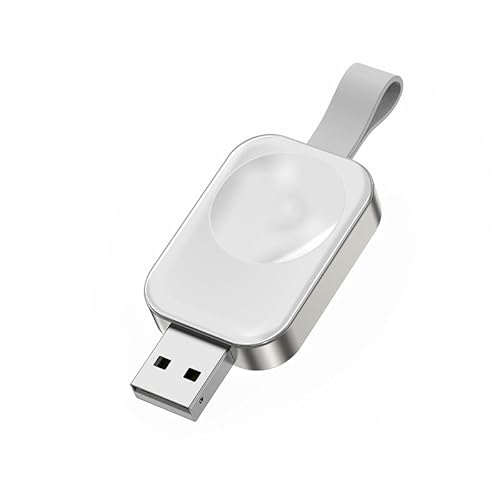 MMOBIEL Wireless Charger Kompatibel mit Apple Watch - Kompaktes USB-A Ladegerät Kompatibel mit Apple iWatch - Magnetisches Schnellladegerät Kompatibel mit AirPods - Reiseladegerät - iWatch Ladegerät von MMOBIEL
