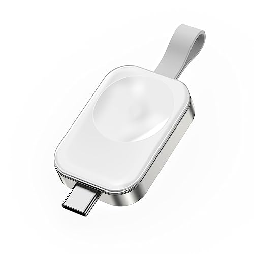 MMOBIEL Wireless Charger Kompatibel mit Apple Watch - Kompaktes USB-C Ladegerät Kompatibel mit Apple iWatch - Magnetisches Schnellladegerät für AirPods - Reiseladegerät von MMOBIEL