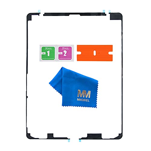 MMOBIEL wasserdichte Folie Klebefolie LCD Display Adhesive Sticker Strips Kompatibel mit iPad 6 2018 9.7 inch inkl Reinigungstuch Rasierklingen Pads von MMOBIEL