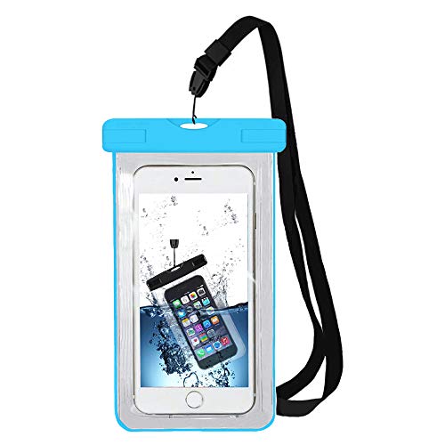 MMOBIEL wasserdichte Handyhülle - Wasserfeste Handytasche kompatibel mit iPhone/Samsung/Xiaomi und mehr Modelle bis zu 6.7 Inch - Waterproof Phone case - Unterwasser Handyhülle - Blau von MMOBIEL