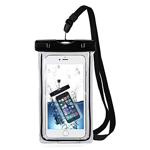MMOBIEL wasserdichte Handyhülle - Wasserfeste Handytasche kompatibel mit iPhone/Samsung/Xiaomi und mehr Modelle bis zu 6.7 Inch - Waterproof Phone case - Unterwasser Handyhülle - Schwarz von MMOBIEL