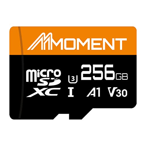 MMOMENT Micro-SDXC-Karte, A1, UHS-I, U3, Klasse 10 kompatibel, Lesegeschwindigkeit bis zu 100 MB/s, Schreibgeschwindigkeit bis zu 70 MB/s, SD-Adapter im Lieferumfang enthalten (256 GB,A1, V30) von MMOMENT