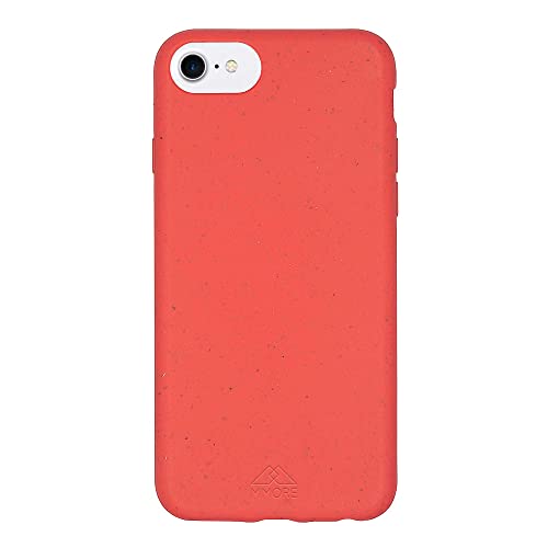 MMore – Biologisch Abbaubare Handyhülle, kompatibel mit iPhone - Umweltfreundlich, Kompostierbar, aus Pflanzen (Rot, iPhone 6 | 6S | 7 | 8 | SE2 (2020) | SE3 (2022)) von MMore