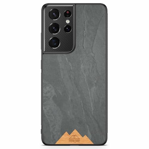 MMORE - Handyhülle Ausechter Bergstein Material, kompatibel mit Samsung Galaxy S21 Ultra - Voller Schutz, Langlebig, Sturzgeprüft, Schlank Design MMORE - Handyhülle Ausechter Bergstein Material, kompatibel mit Samsung Galaxy S21 Ultra - Voller Schutz, Langlebig, Sturzgeprüft, Schlank Design von MMORE