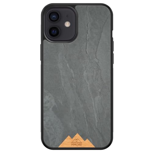MMORE - Handyhülle Ausechter Bergstein Material, kompatibel mit iPhone 12 und 12 Pro - Voller Schutz, Langlebig, Sturzgeprüft, Schlank Design MMORE - Handyhülle Ausechter Bergstein Material, kompatibel mit iPhone 12 und 12 Pro - Voller Schutz, Langlebig, Sturzgeprüft, Schlank Design von MMORE