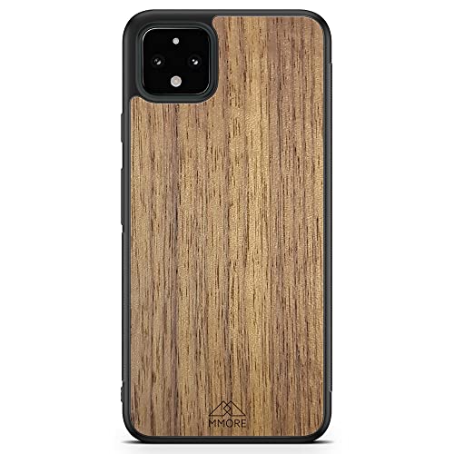 MMORE - Handyhülle aus Amerikanischer Nussbaum Holz, kompatibel mit Google Pixel 4A - Voller Schutz, Langlebig, Sturzgeprüft von MMORE