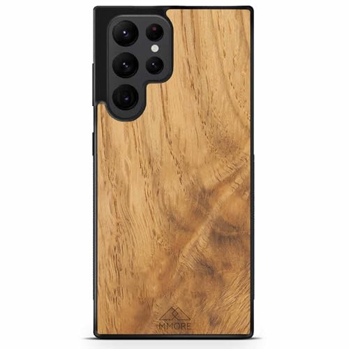 MMORE - Handyhülle aus Eichenholz Holz, kompatibel mit Samsung Galaxy S24 Ultra - Voller Schutz, Langlebig, Sturzgeprüft MMORE - Handyhülle aus Eichenholz Holz, kompatibel mit Samsung Galaxy S24 Ultra - Voller Schutz, Langlebig, Sturzgeprüft von MMORE