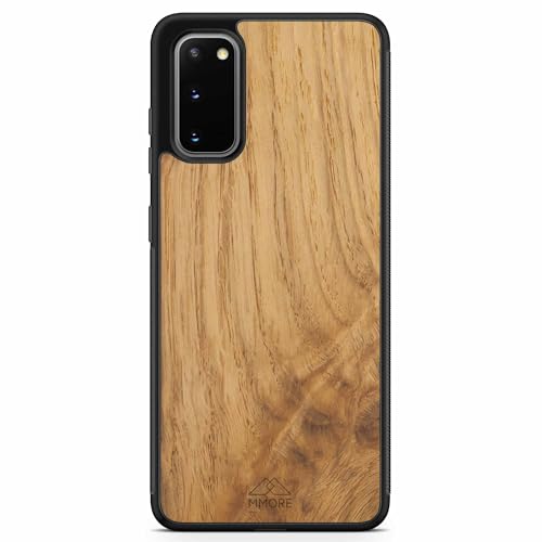 MMORE - Handyhülle aus Eichenholz Holz, kompatibel mit Samsung Galaxy S20 FE - Voller Schutz, Langlebig, Sturzgeprüft von MMORE