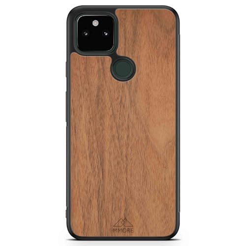 MMORE - Handyhülle aus Europäischer Nussbaum Holz, kompatibel mit Google Pixel 5 - Voller Schutz, Langlebig, Sturzgeprüft MMORE - Handyhülle aus Europäischer Nussbaum Holz, kompatibel mit Google Pixel 5 - Voller Schutz, Langlebig, Sturzgeprüft von MMORE