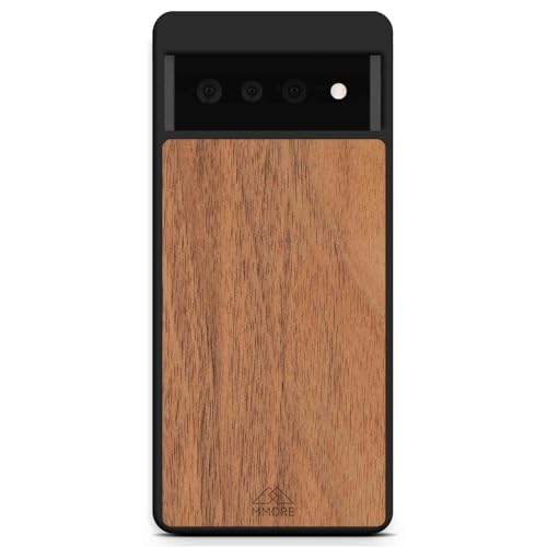 MMORE - Handyhülle aus Europäischer Nussbaum Holz, kompatibel mit Google Pixel 7 Pro - Voller Schutz, Langlebig, Sturzgeprüft MMORE - Handyhülle aus Europäischer Nussbaum Holz, kompatibel mit Google Pixel 7 Pro - Voller Schutz, Langlebig, Sturzgeprüft von MMORE