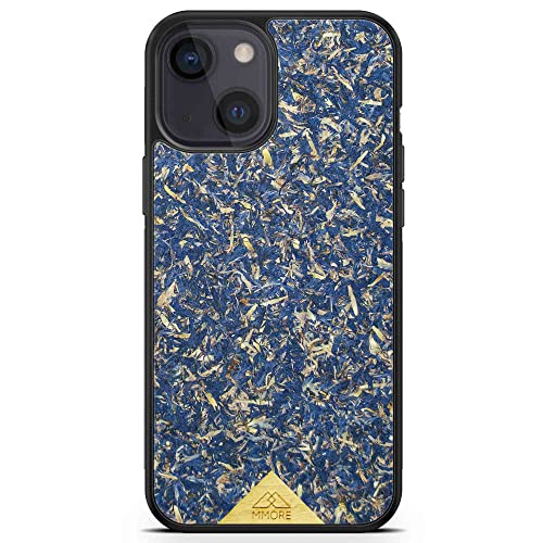 MMORE - Handyhülle aus Organischem Blau Kornblume Material, kompatibel mit iPhone 15 - Voller Schutz, Langlebig, Sturzgeprüft, Schlank Design von MMORE