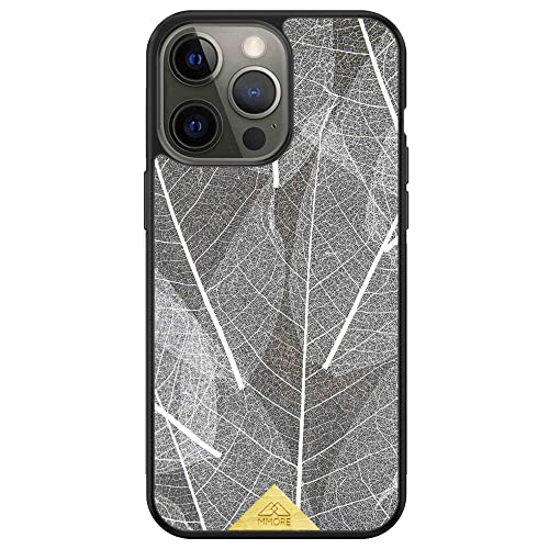 MMORE - Handyhülle aus Organischem Skelettblätter Material, kompatibel mit iPhone 15 Pro - Voller Schutz, Langlebig, Sturzgeprüft, Schlank Design von MMORE