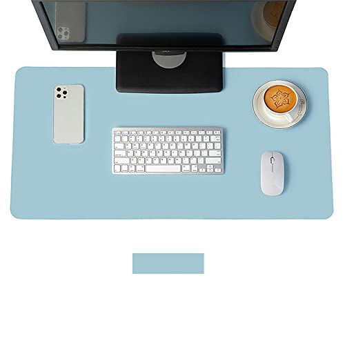 Mousepad PU Leder Tischunterlage Computer Tischunterlage Doppelseitig Schreibtischunterlage Desk Pad Zweiseitig Nutzbar, Wasserdichter für Laptop/Tastatur/Büro/Zuhause, Nicht leicht aufzurollen von MMQ