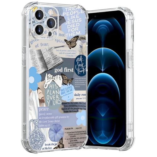 MMYAJT Blus Coole christliche Handyhülle, passend für iPhone 12 Pro, kabelloses Laden, stoßfest, klar, Jesus, Heilige Bibelversen, Handyhülle, Geschenk für Jungen, Mädchen, Männer, Frauen MMYAJT Blus Coole christliche Handyhülle, passend für iPhone 12 Pro, kabelloses Laden, stoßfest, klar, Jesus, Heilige Bibelversen, Handyhülle, Geschenk für Jungen, Mädchen, Männer, Frauen von MMYAJT
