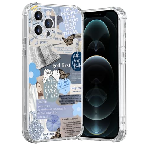MMYAJT Blus Coole christliche Handyhülle, passend für iPhone 12 Pro Max, kabelloses Laden, stoßfest, klar, Jesus, Heilige Bibelversen, Handyhülle, Geschenk für Jungen, Mädchen, Männer, Frauen MMYAJT Blus Coole christliche Handyhülle, passend für iPhone 12 Pro Max, kabelloses Laden, stoßfest, klar, Jesus, Heilige Bibelversen, Handyhülle, Geschenk für Jungen, Mädchen, Männer, Frauen von MMYAJT