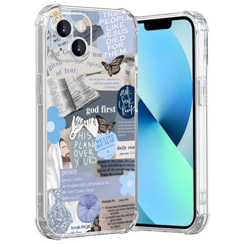 MMYAJT Blus Coole christliche Handyhülle, passend für iPhone 13, kabelloses Laden, stoßfest, klar, Jesus, Heilige Bibelversen, Handyhülle, Geschenk für Jungen, Mädchen, Männer, Frauen MMYAJT Blus Coole christliche Handyhülle, passend für iPhone 13, kabelloses Laden, stoßfest, klar, Jesus, Heilige Bibelversen, Handyhülle, Geschenk für Jungen, Mädchen, Männer, Frauen von MMYAJT