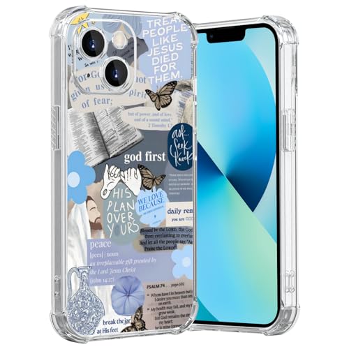 MMYAJT Blus Coole christliche Handyhülle, passend für iPhone 13 Mini, kabelloses Laden, stoßfest, klar, Jesus, Heilige Bibelversen, Handyhülle, Geschenk für Jungen, Mädchen, Männer, Frauen MMYAJT Blus Coole christliche Handyhülle, passend für iPhone 13 Mini, kabelloses Laden, stoßfest, klar, Jesus, Heilige Bibelversen, Handyhülle, Geschenk für Jungen, Mädchen, Männer, Frauen von MMYAJT