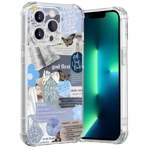 MMYAJT Blus Coole christliche Handyhülle, passend für iPhone 13 Pro, kabelloses Laden, stoßfest, klar, Jesus, Heilige Bibelversen, Handyhülle, Geschenk für Jungen, Mädchen, Männer, Frauen MMYAJT Blus Coole christliche Handyhülle, passend für iPhone 13 Pro, kabelloses Laden, stoßfest, klar, Jesus, Heilige Bibelversen, Handyhülle, Geschenk für Jungen, Mädchen, Männer, Frauen von MMYAJT