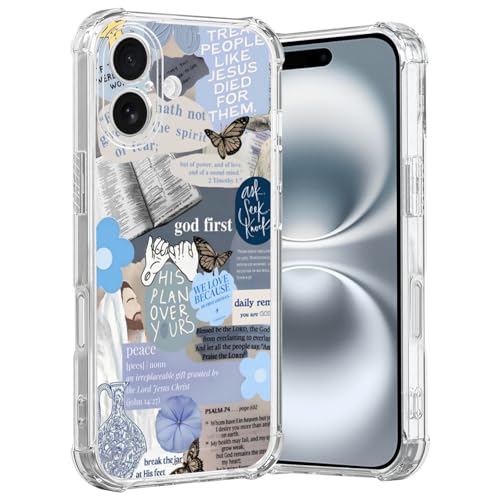MMYAJT Blus Coole christliche Handyhülle, passend für iPhone 16 Pro Max, kabelloses Laden, stoßfest, klar, Jesus, Heilige Bibelversen, Handyhülle, Geschenk für Jungen, Mädchen, Männer, Frauen MMYAJT Blus Coole christliche Handyhülle, passend für iPhone 16 Pro Max, kabelloses Laden, stoßfest, klar, Jesus, Heilige Bibelversen, Handyhülle, Geschenk für Jungen, Mädchen, Männer, Frauen von MMYAJT