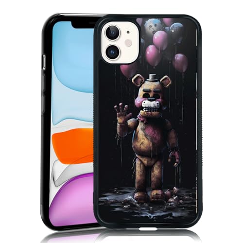 MMYAJT FNAF Schutzhülle für iPhone 11, TPU, stoßfest, Horror, FNAF, Videospiel, Geschenk für Jungen, Mädchen, Männer, Frauen, Schwarz FANFS19 MMYAJT FNAF Schutzhülle für iPhone 11, TPU, stoßfest, Horror, FNAF, Videospiel, Geschenk für Jungen, Mädchen, Männer, Frauen, Schwarz FANFS19 von MMYAJT
