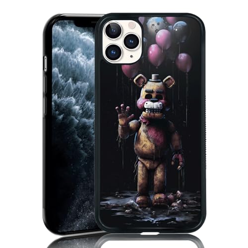 MMYAJT FNAF Schutzhülle für iPhone 11 Pro, TPU, stoßfest, für iPhone 11 Pro, Horror, Five Nights, Videospiel, Geschenk, für Jungen, Mädchen, Männer, Frauen, Schwarz MMYAJT FNAF Schutzhülle für iPhone 11 Pro, TPU, stoßfest, für iPhone 11 Pro, Horror, Five Nights, Videospiel, Geschenk, für Jungen, Mädchen, Männer, Frauen, Schwarz von MMYAJT