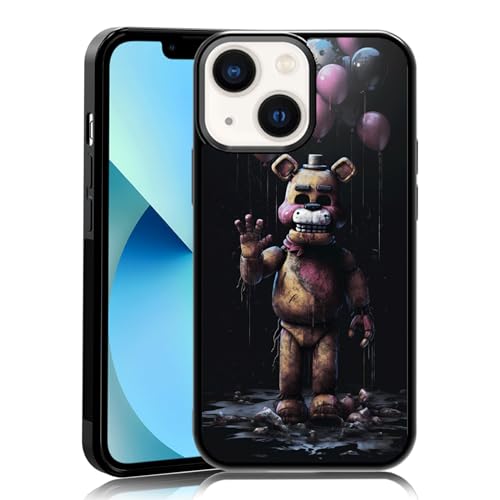 MMYAJT FNAF Schutzhülle für iPhone 13 Mini, TPU, stoßfest, für iPhone 13 Mini, Horror, Fünf Nächte, Videospiel-Handyhülle, Geschenk für Jungen, Mädchen, Männer, Frauen, Schwarz MMYAJT FNAF Schutzhülle für iPhone 13 Mini, TPU, stoßfest, für iPhone 13 Mini, Horror, Fünf Nächte, Videospiel-Handyhülle, Geschenk für Jungen, Mädchen, Männer, Frauen, Schwarz von MMYAJT