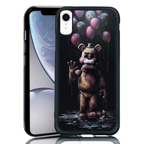 MMYAJT FNAF Schutzhülle für iPhone XR, TPU, stoßfest, Horror, Five Nights, Videospiel, Geschenk für Jungen, Mädchen, Männer, Frauen, Schwarz FANFS19 MMYAJT FNAF Schutzhülle für iPhone XR, TPU, stoßfest, Horror, Five Nights, Videospiel, Geschenk für Jungen, Mädchen, Männer, Frauen, Schwarz FANFS19 von MMYAJT