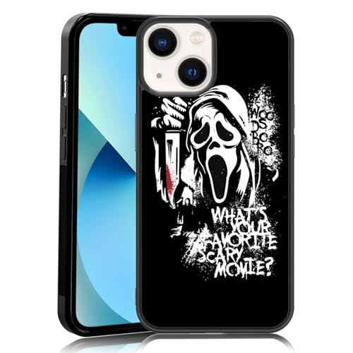 MMYAJT Favorite Scary Phone Case Compatible with iPhone 13, Scream iPhone Case Shockproof Black and White Phone Halloween Funny Cover Gift for Boy Girl Men Women MMYAJT Favorite Scary Phone Case Compatible with iPhone 13, Scream iPhone Case Shockproof Black and White Phone Halloween Funny Cover Gift for Boy Girl Men Women von MMYAJT