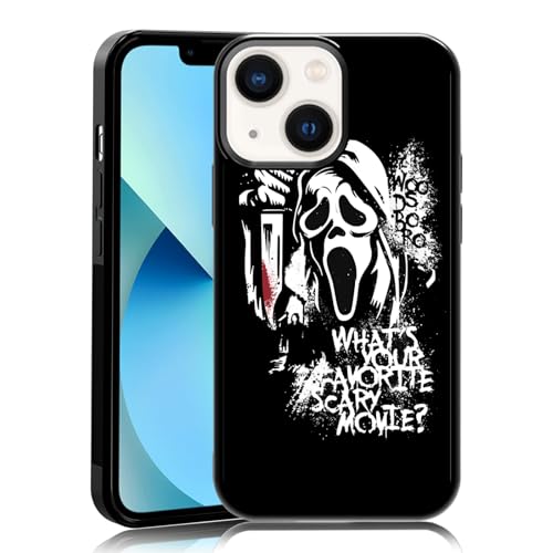 MMYAJT Favorite Scary Phone Case Compatible with iPhone 13 Mini, Scream iPhone Case Shockproof Black and White Phone Halloween Funny Cover Gift for Boy Girl Men Women MMYAJT Favorite Scary Phone Case Compatible with iPhone 13 Mini, Scream iPhone Case Shockproof Black and White Phone Halloween Funny Cover Gift for Boy Girl Men Women von MMYAJT