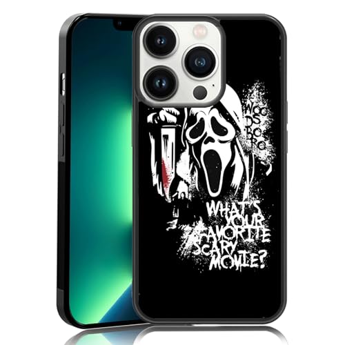 MMYAJT Favorite Scary Phone Case Compatible with iPhone 13 Pro, Scream iPhone Case Shockproof Black and White Phone Halloween Funny Cover Gift for Boy Girl Men Women MMYAJT Favorite Scary Phone Case Compatible with iPhone 13 Pro, Scream iPhone Case Shockproof Black and White Phone Halloween Funny Cover Gift for Boy Girl Men Women von MMYAJT