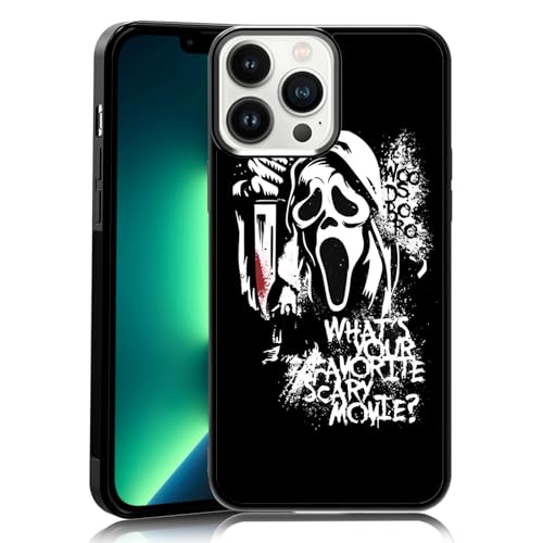 MMYAJT Favorite Scary Phone Case Compatible with iPhone 13 Pro Max, Scream iPhone Case Shockproof Black and White Phone Halloween Funny Cover Gift for Boy Girl Men Women MMYAJT Favorite Scary Phone Case Compatible with iPhone 13 Pro Max, Scream iPhone Case Shockproof Black and White Phone Halloween Funny Cover Gift for Boy Girl Men Women von MMYAJT