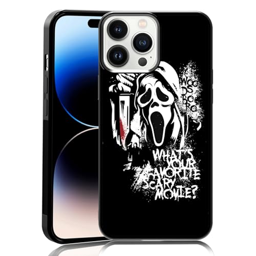 MMYAJT Favorite Scary Phone Case Compatible with iPhone 14 Pro Max, Scream iPhone Case Shockproof Black and White Phone Halloween Funny Cover Gift for Boy Girl Men Women MMYAJT Favorite Scary Phone Case Compatible with iPhone 14 Pro Max, Scream iPhone Case Shockproof Black and White Phone Halloween Funny Cover Gift for Boy Girl Men Women von MMYAJT