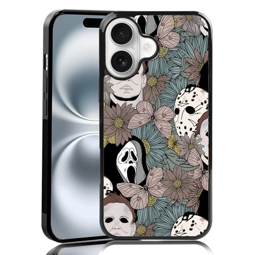 MMYAJT Horror-Blumen, gruselige Handyhülle, passend für iPhone 16, TPU-iPhone-Hülle, stoßfest, Ghostface, modisches Design, Handyhülle, Geschenk für Jungen, Mädchen, Männer, Frauen MMYAJT Horror-Blumen, gruselige Handyhülle, passend für iPhone 16, TPU-iPhone-Hülle, stoßfest, Ghostface, modisches Design, Handyhülle, Geschenk für Jungen, Mädchen, Männer, Frauen von MMYAJT