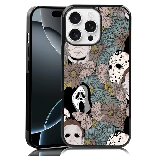 MMYAJT Horror-Blumen, gruselige Handyhülle, passend für iPhone 16 Pro Max, TPU-iPhone-Hülle, stoßfest, Ghostface, modisches Design, Handyhülle, Geschenk für Jungen, Mädchen, Männer, Frauen MMYAJT Horror-Blumen, gruselige Handyhülle, passend für iPhone 16 Pro Max, TPU-iPhone-Hülle, stoßfest, Ghostface, modisches Design, Handyhülle, Geschenk für Jungen, Mädchen, Männer, Frauen von MMYAJT