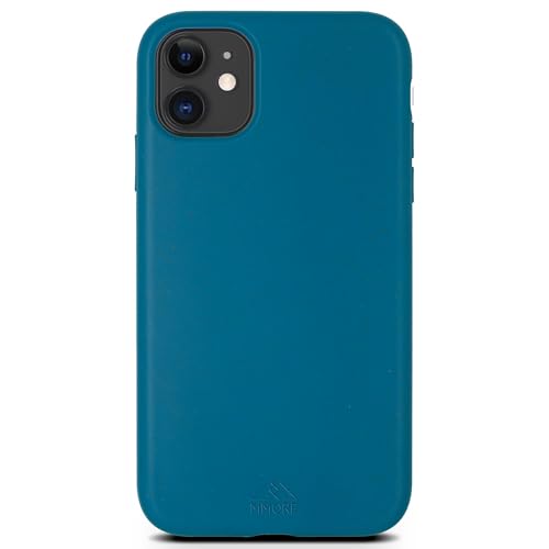 MMore – Biologisch Abbaubare Handyhülle, kompatibel mit iPhone - Umweltfreundlich, Kompostierbar, aus Pflanzen (Tiefseeblau, iPhone 11) von MMore