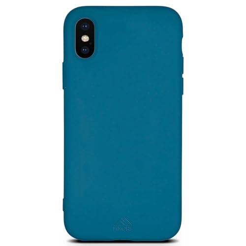 MMore – Biologisch Abbaubare Handyhülle, kompatibel mit iPhone - Umweltfreundlich, Kompostierbar, aus Pflanzen (Tiefseeblau, iPhone X | XS) von MMore