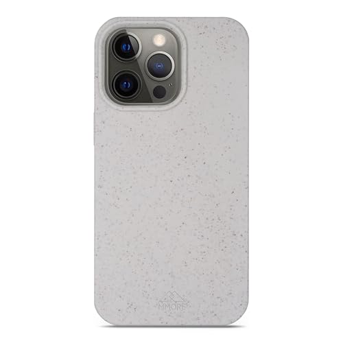 MMore – Biologisch Abbaubare Handyhülle, kompatibel mit iPhone - Umweltfreundlich, Kompostierbar, aus Pflanzen (Weiss, iPhone 15 Pro) von MMore