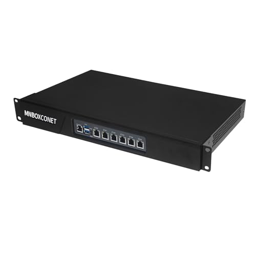 MNBOXCONET 1U Rackmount Firewall Appliance I5 1135G7, Router PC Hardware, 6 x 2.5GbE Intel I-225V LAN, OPNsense, Router, Network, 16GB RAM 128GB SSD, Console von MNBOXCONET