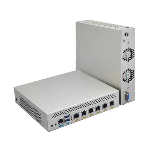 MNBOXCONET 1U Rackmount Firewall Appliance I7 1165G7, Router PC Hardware, 6 x 2.5GbE Intel I-225V LAN, OPNsense, Router, Network，Barebone, NO RAM NO Storage, Console von MNBOXCONET