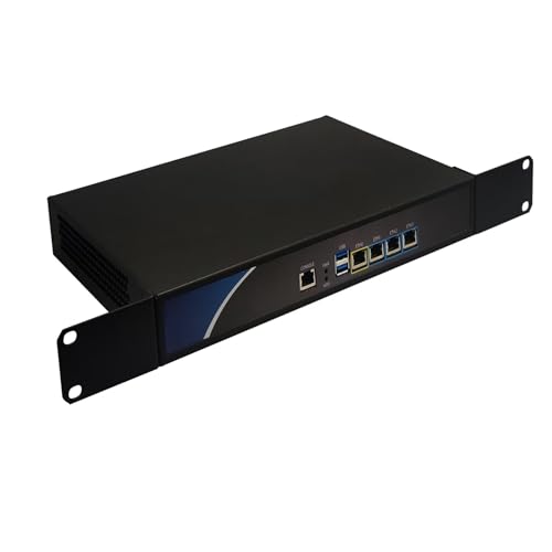 MNBOXCONET 1U Rackmount PC Firewall Appliance J4125, DDR4 16GB RAM 128GB SSD, Router PC Hardware, 4 x 2.5GbE Intel I-226V/225V LAN, OPNsense, Router, Network, Console von MNBOXCONET