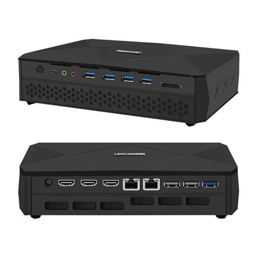 MNBOXCONET Mini Gaming PC RTX 3060 Core i7 12700H (14C20T, up to 4.7GHz) Windows 11 Pro Desktop Computer, DDR5 16GB RAM 1TB NVMe SSD, Dual i226V 2.5GbE LAN, SD Card Slot, WiFi6, BT5.2 von MNBOXCONET