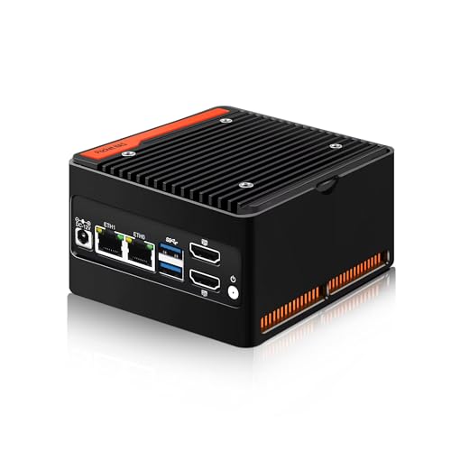 MNBOXCONET Mini PC NAS N355, 4 NVME NAS Small PC, Dual 2.5GbE LAN Mirco Desktop Computer 2HD 4K@60HZ, DDR5 8GB RAM 256GB SSD, USB3.2 10Gbps, Supports Expansion WiFi/BT von MNBOXCONET