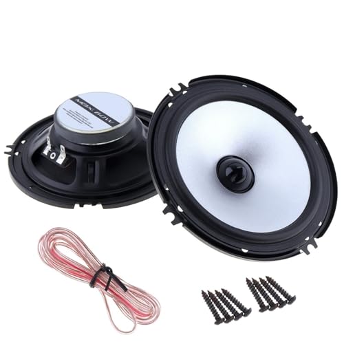 MNEVZX Audio Hochtöner 2 Stück 6,5 Zoll 60W 80Hz-20KHz Autolautsprecher Automobil Auto HiFi Audio Vollständige Palette Frequenz Hohe Tonhöhe Lautsprecher Auto-Hochtöner von MNEVZX