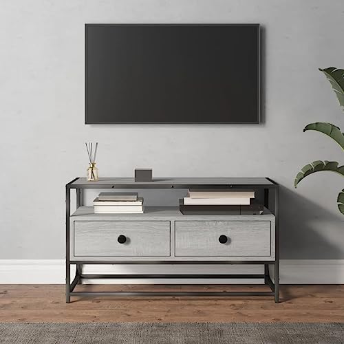 Wohnzimmer-Unterhaltungszentrum TV-Media-Konsole Medienmöbel-Konsole TV-Schrank Grau Sonoma 80x35x45 cm Holzwerkstoff für Wohnzimmer, Schlafzimmer, etc Wohnzimmer-Unterhaltungszentrum TV-Media-Konsole Medienmöbel-Konsole TV-Schrank Grau Sonoma 80x35x45 cm Holzwerkstoff für Wohnzimmer, Schlafzimmer, etc von MNISDFL
