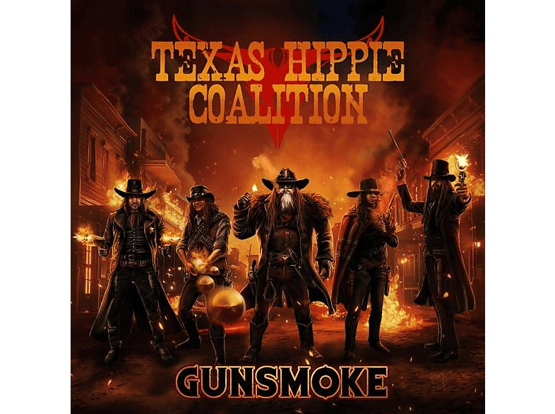 Texas Hippie Coalition - Gunsmoke (Ruby Base, Tangerine And Black Splatter) (Vinyl) von MNRK MUSIC