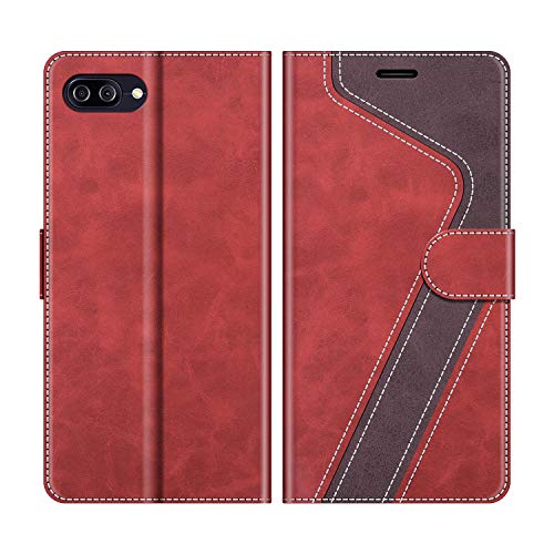 MOBESV Hülle für Asus Zenfone 4 Max ZC520KL Handyhülle, Lederhülle mit Kartenfach, Klapphülle mit Ständer, Flip Case Handytasche Schutzhülle, Modisch Rot MOBESV Hülle für Asus Zenfone 4 Max ZC520KL Handyhülle, Lederhülle mit Kartenfach, Klapphülle mit Ständer, Flip Case Handytasche Schutzhülle, Modisch Rot von MOBESV