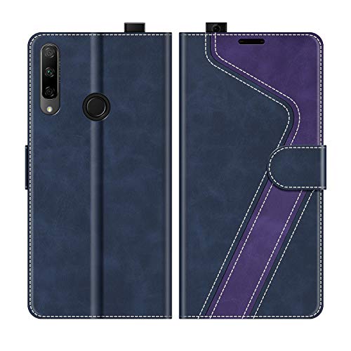 MOBESV Handyhülle für Honor 9X Hülle Leder, Honor 9X Klapphülle Handytasche Case für Honor 9X Handy Hüllen, Dunkelblau/Violett von MOBESV