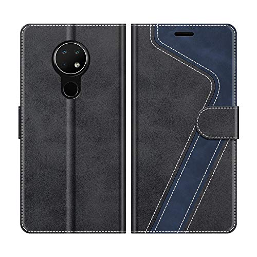 MOBESV Handyhülle für Nokia 6.2 Hülle Leder, Nokia 6.2 Klapphülle Handytasche Case für Nokia 6.2 Handy Hüllen, Modisch Schwarz von MOBESV